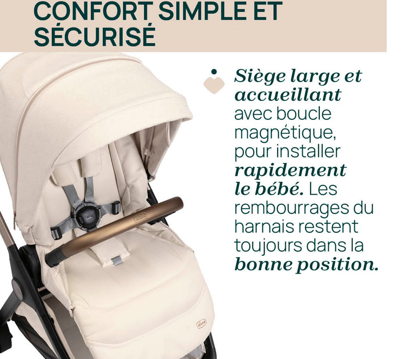 Solution complète Bellagio - First-Seat Recline i-Size et Bi-Seat avec base - Fir Tree - Mode Bébé Claye