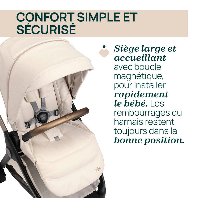 Solution complète Bellagio - First-Seat Recline i-Size et Bi-Seat avec base - Fir Tree - Mode Bébé Claye