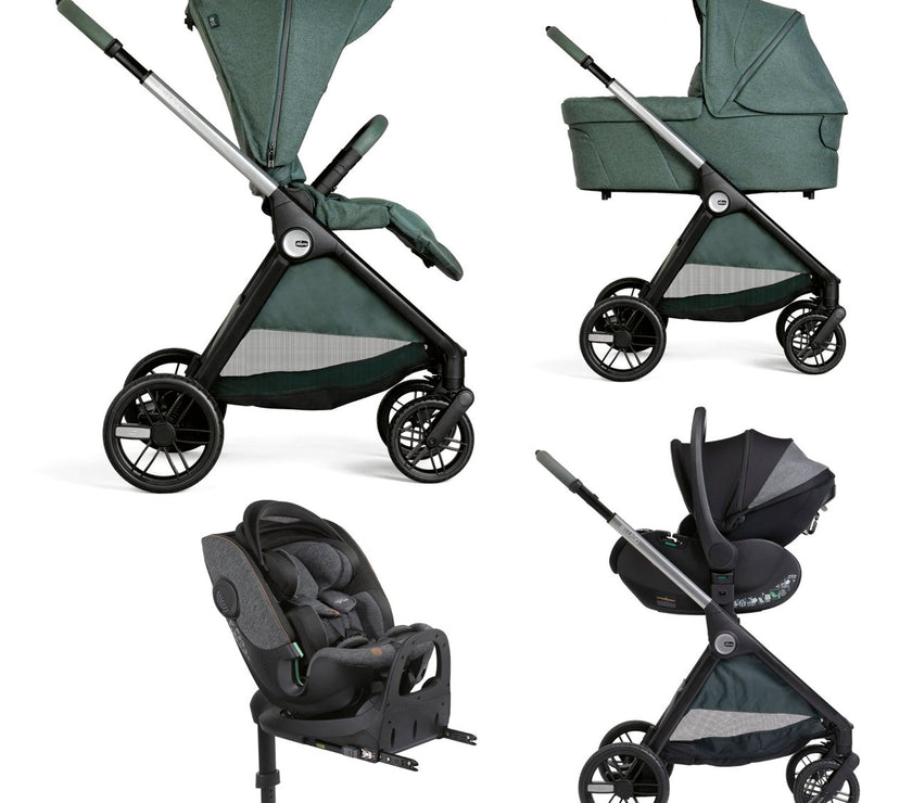 Solution complète Bellagio - First-Seat Recline i-Size et Bi-Seat avec base - Fir Tree - Mode Bébé Claye