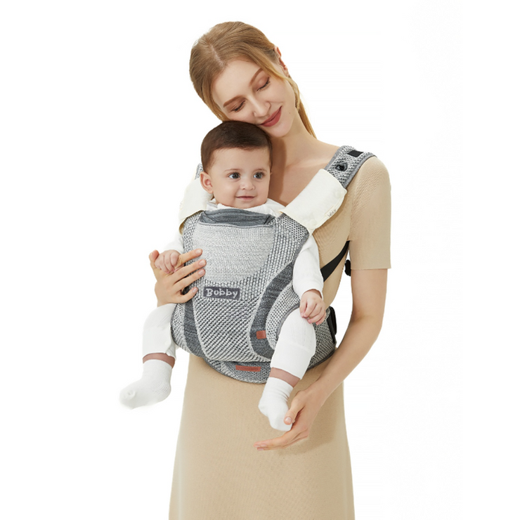 Porte-bébé Bobby avec tricot volant - Multicolore Noir - Mode Bébé Claye