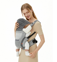 Porte-bébé Bobby avec tricot volant - Multicolore Noir - Mode Bébé Claye