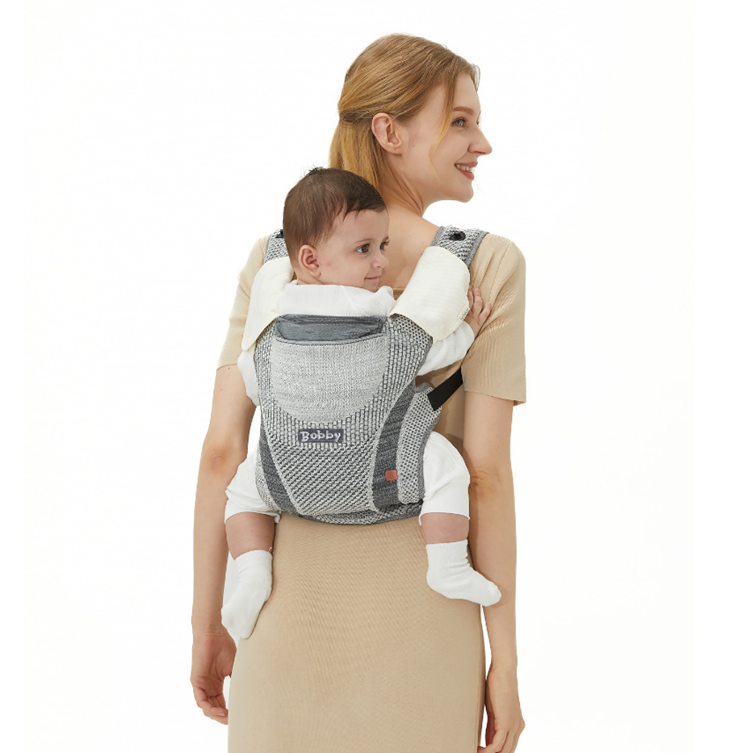 Porte-bébé Bobby avec tricot volant - Multicolore Noir - Mode Bébé Claye
