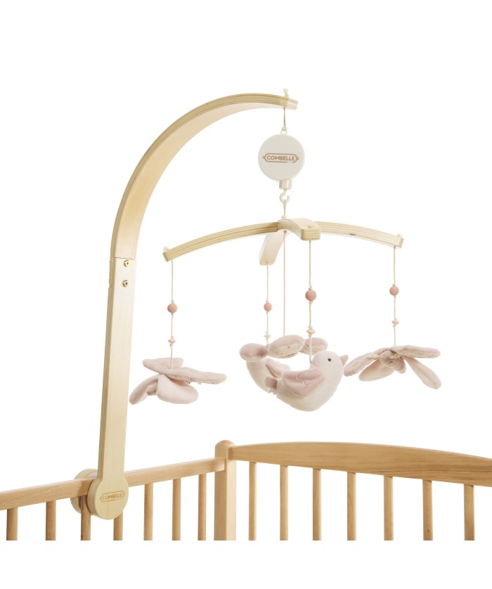 Mobile musical Promenade Bucolique rose - Mode Bébé Claye