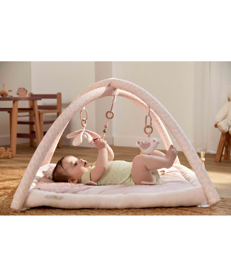 Tapis d'éveil avec arche - Rose - Mode Bébé Claye