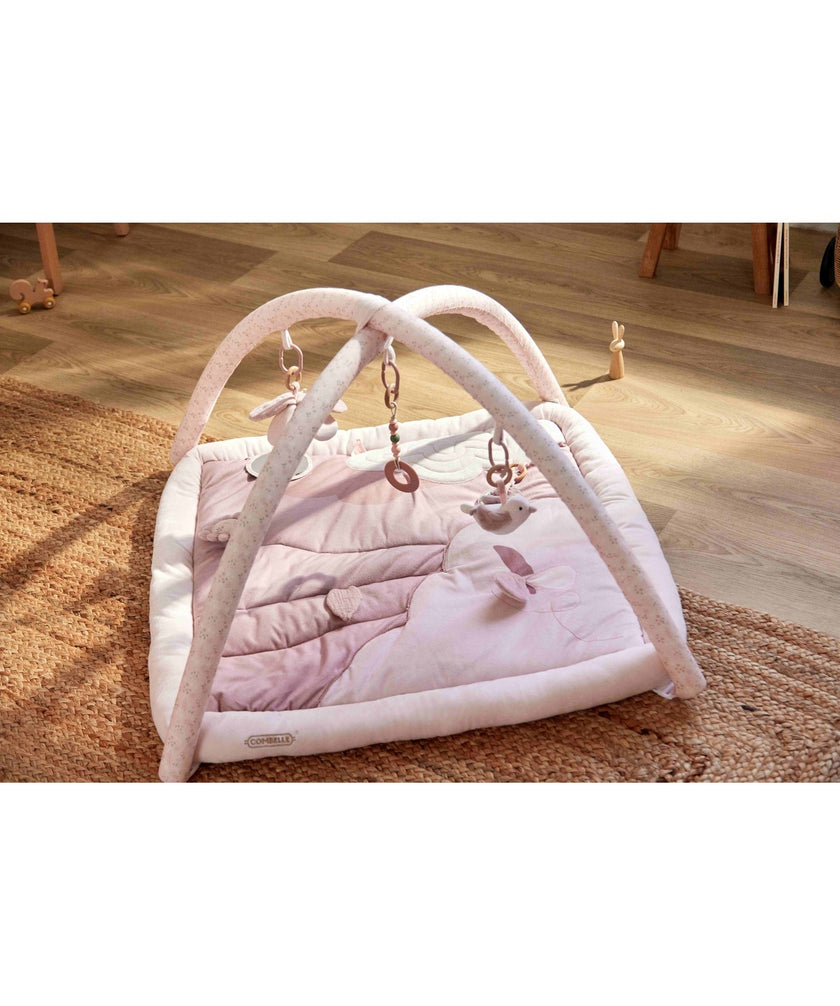 Tapis d'éveil avec arche - Rose - Mode Bébé Claye