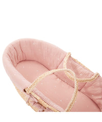 Couffin en osier - Rose