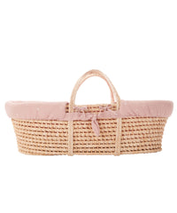 Couffin en osier - Rose