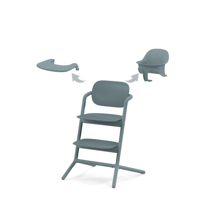 Lemo 3in1 High Chair - Stone Blue