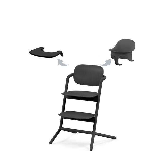 Lemo 3in1 High Chair - Stunning Black