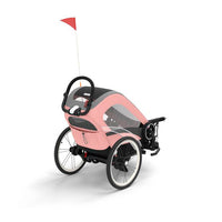 Remorque de vélo Zeno Bike Silver Pink