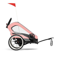 Remorque de vélo Zeno Bike Silver Pink