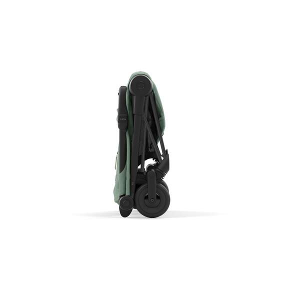 Coya Matt Black Leaf Green Kinderwagen