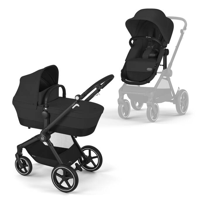 Cybex Poussette 2-en-1 Eos Lux - Moon Black