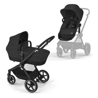 Cybex Poussette 2-en-1 Eos Lux - Moon Black