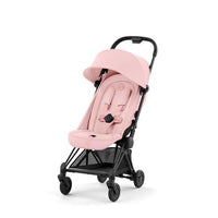 Coya Stroller Matt Black Peach Pink