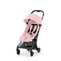 Coya Stroller Matt Black Peach Pink