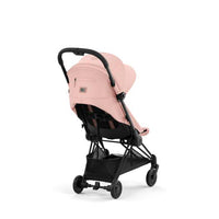 Coya Stroller Matt Black Peach Pink