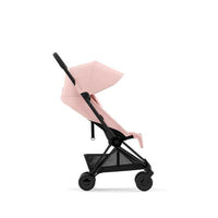 Coya Stroller Matt Black Peach Pink