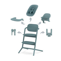 Chaise Haute Lemo 4en1 - Stone Blue
