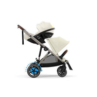Poussette Double Cybex e-Gazelle S - Seashell Beige