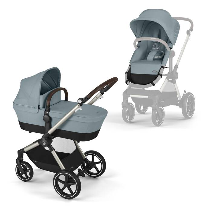 Cybex Poussette 2-en-1 Eos Lux - Stormy Blue