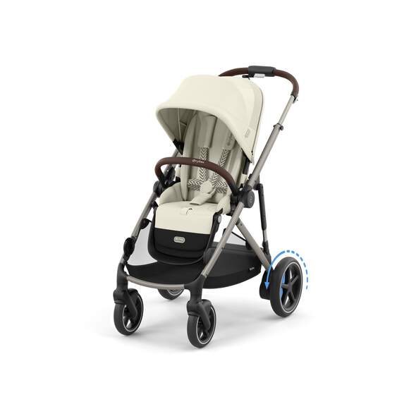 Poussette Double Cybex e-Gazelle S - Seashell Beige