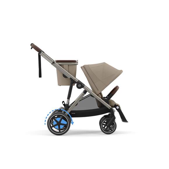 Poussette Double Cybex e-Gazelle S - Almond Beige