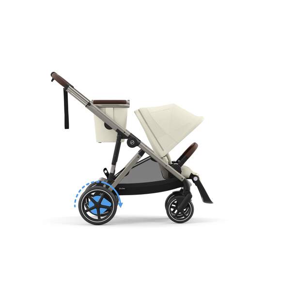 Poussette Double Cybex e-Gazelle S - Seashell Beige