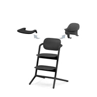 Chaise Haute Lemo 3en1 - Stunning Black - Mode Bébé Claye
