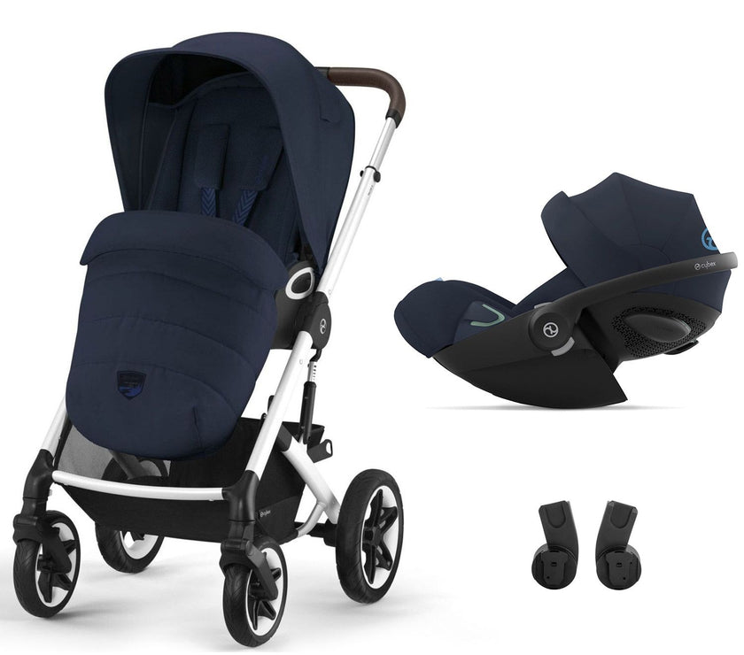 Cybex-Duo Naissance Tout-Terrain Talos S Lux + Cloud G i-Size – Bleu Marine - CYBEX - Mode Bébé Claye
