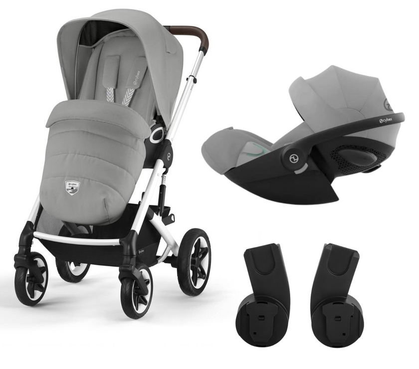 Cybex-Duo Naissance Tout-Terrain Talos S Lux + Cloud G i-Size – Gris - CYBEX - Mode Bébé Claye