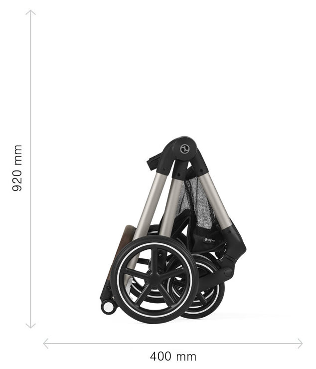 Cybex Poussette 2-en-1 Eos Lux - Moon Black - Mode Bébé Claye