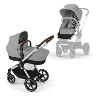 Cybex Poussette 2-en-1 Eos Lux - Stone Grey - Mode Bébé Claye