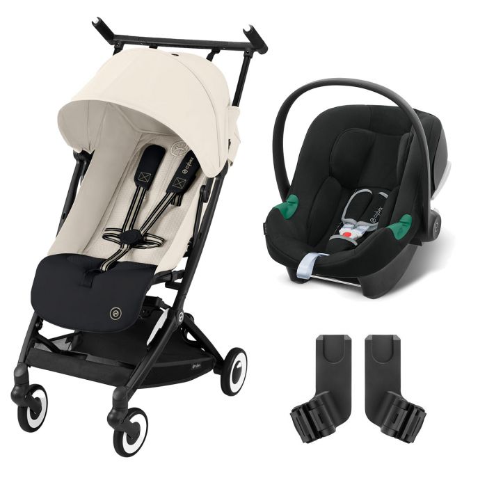 Duo Libelle + Aton B2 i-Size - Canvas White - Mode Bébé Claye