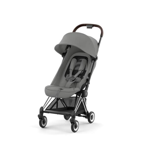 Poussette Coya Chrome Brown Mirage Grey - Mode Bébé Claye