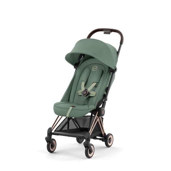 Poussette Coya Rosegold Leaf Green - Mode Bébé Claye