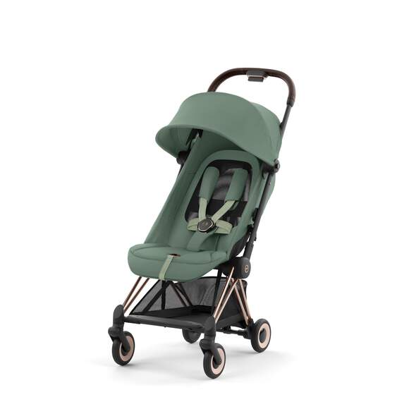 Poussette Coya Rosegold Leaf Green - Mode Bébé Claye