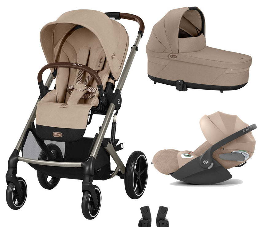 Trio Balios S Lux 3 + Nacelle S Lux + Cloud T i-Size - Beige - Mode Bébé Claye