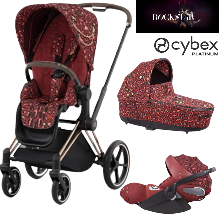 Trio Priam 4 + Nacelle de Luxe + Cloud T i-Size - Rockstar - Mode Bébé Claye