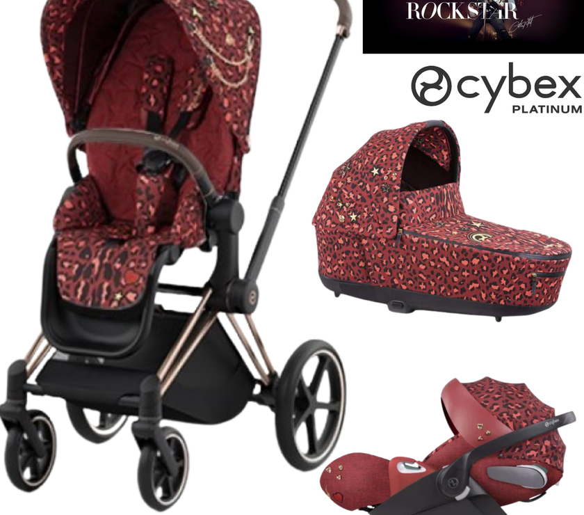 Trio Priam 4 + Nacelle de Luxe + Cloud T i-Size - Rockstar - Mode Bébé Claye