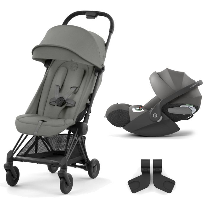 Duo Coya Matt Black + Cloud T i-Size - Gris