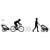 Remorque de vélo Zeno Bike All Black