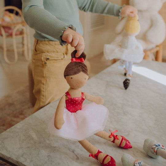 Poupée en tissu danseuse - Anais, ma petite ballerine - 35 cm