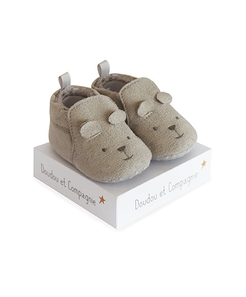 Coffret chaussons Bébé gris - 0/6 mois - Mode Bébé Claye