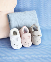 Coffret chaussons Bébé gris - 0/6 mois - Mode Bébé Claye