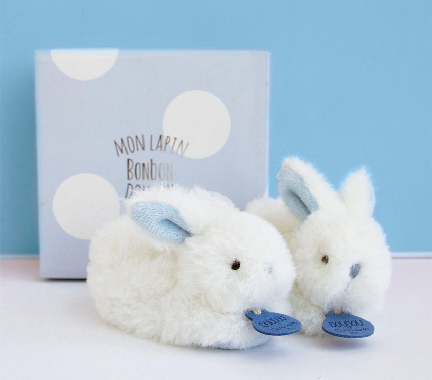 Coffret chaussons bébé Lapin Bonbon blue 0-6mois - Mode Bébé Claye