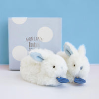 Coffret chaussons bébé Lapin Bonbon blue 0-6mois - Mode Bébé Claye