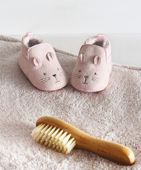 Coffret chaussons Bébé roses - 0/6 mois - Mode Bébé Claye