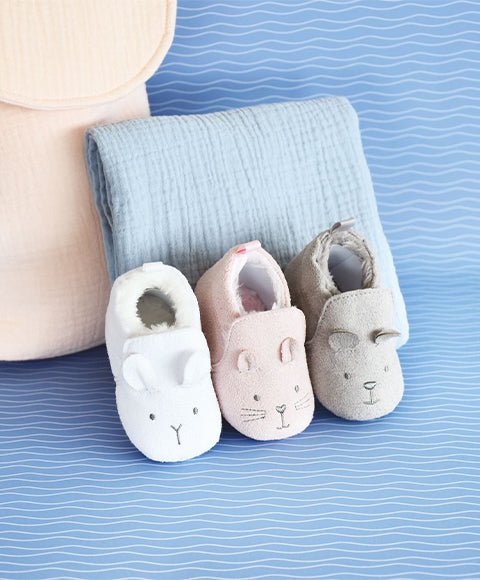 Coffret chaussons Bébé roses - 0/6 mois - Mode Bébé Claye