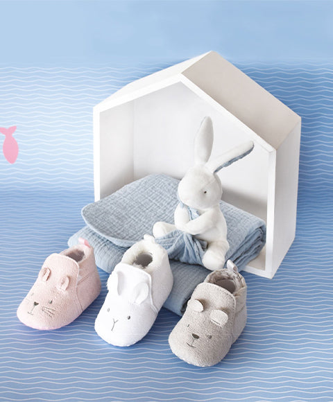 Coffret chaussons Bébé roses - 0/6 mois - Mode Bébé Claye
